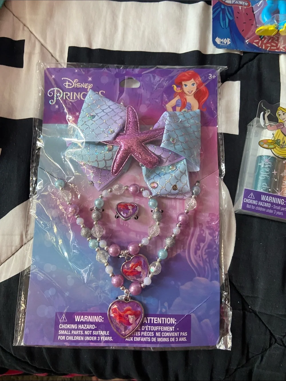 Disney Ariel Mermaid Jewelry Set - Purple, Pink, Blue
